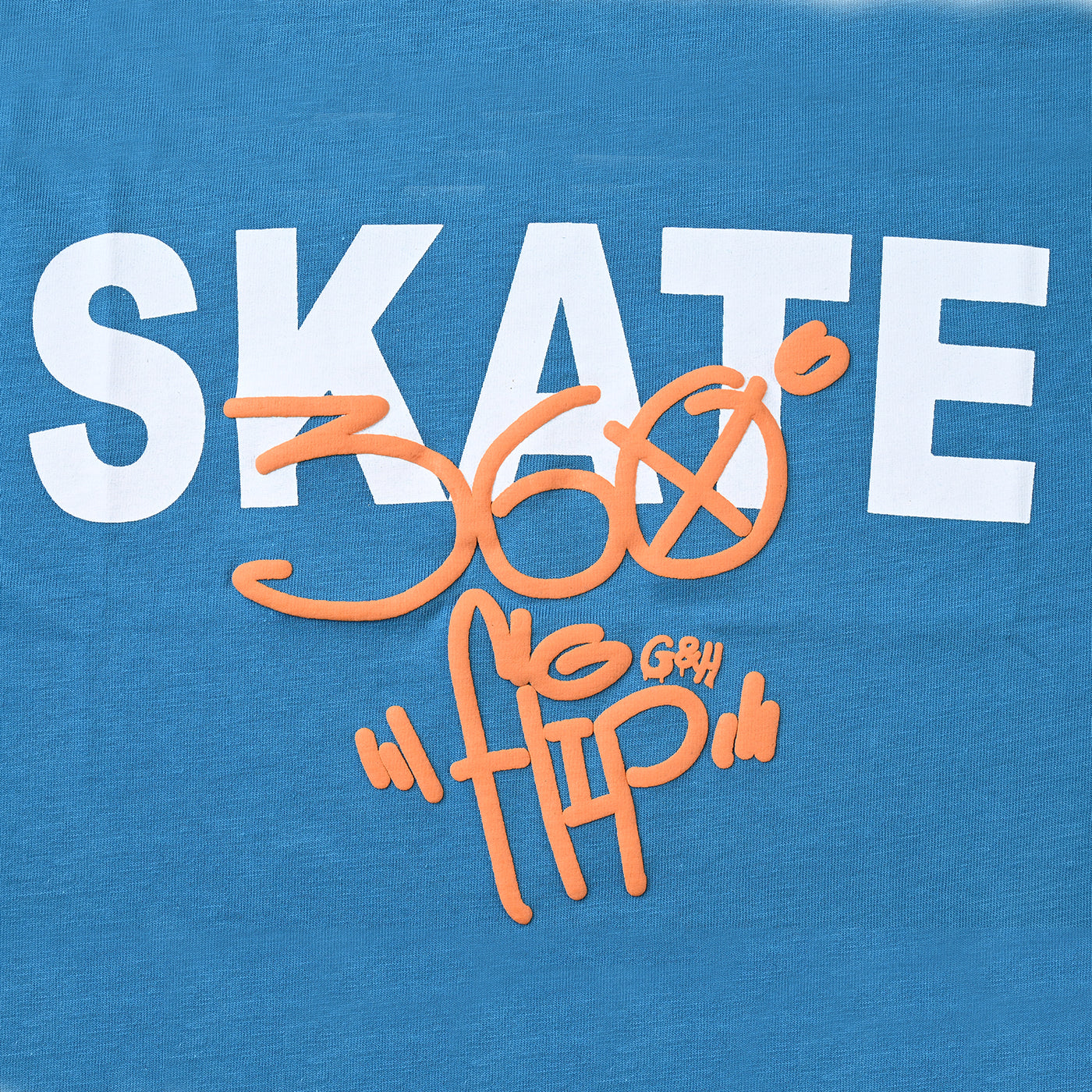 Boys Cotton Jersey T-Shirt H/S Skate 360 Flip-Fjord Blue