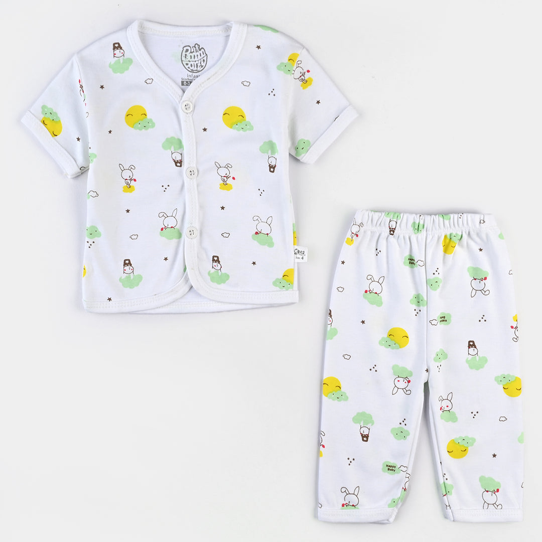 Infant Unisex Cotton Summer Suit 4PCs