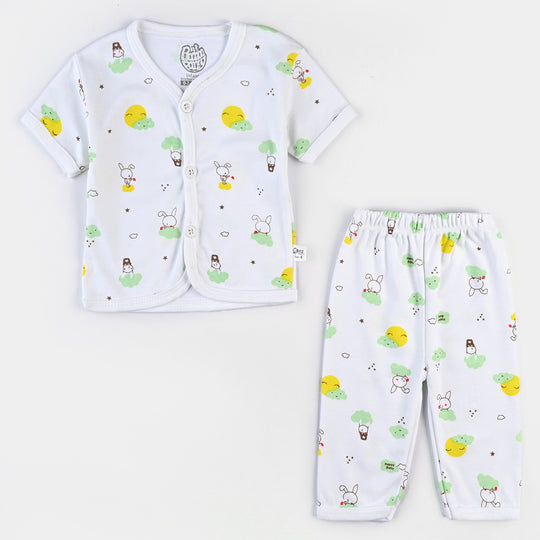 Infant Unisex Cotton Summer Suit 4PCs