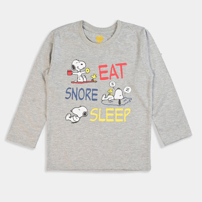 Boys Knitted NightWear Snore-H.grey