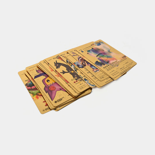 55Pcs Character Gold Foil Cards Rare Golden Cards