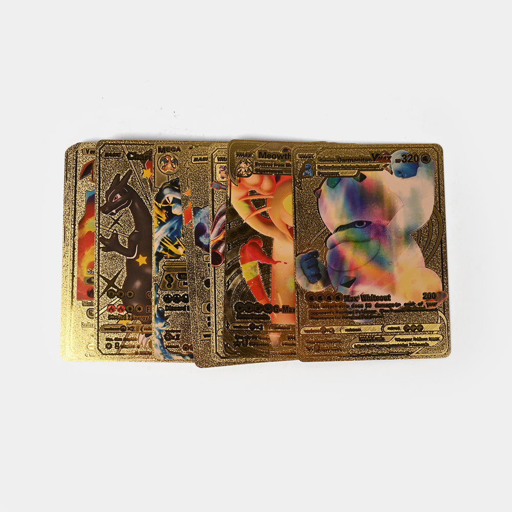 55Pcs Character Gold Foil Cards Rare Golden Cards