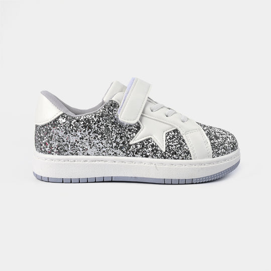 Girls Sneakers 5722-6-SILVER