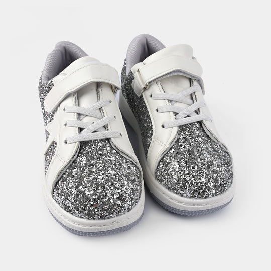 Girls Sneakers 5722-6-SILVER