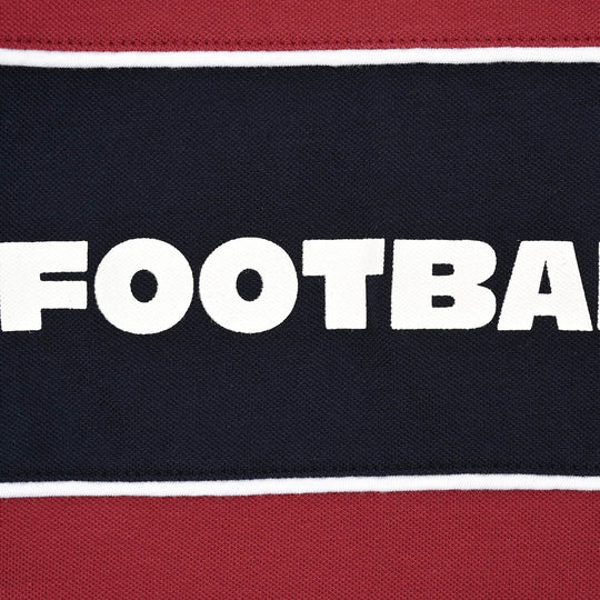 Boys Cotton PK Polo Football-Rio.Red