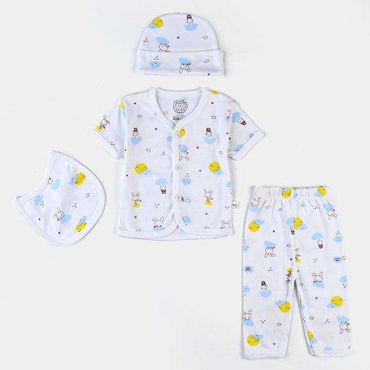 Infant Unisex Cotton Summer Suit 4PCs