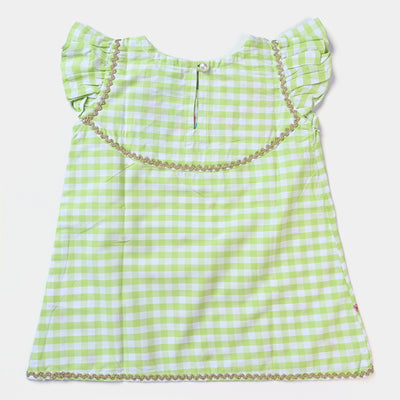 Infant Girls Cotton 2PC Suit -Green
