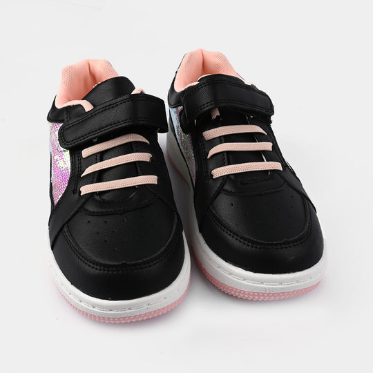 Girls Sneakers B528-1S-Black/Pink