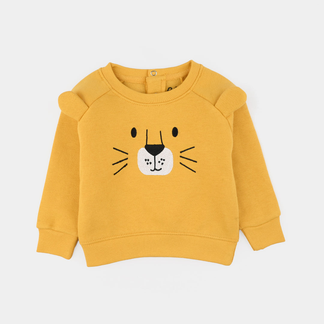 Infant Boys Fleece 2 Piece Suit (Lion) - Yellow