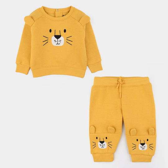 Infant Boys Fleece 2 Piece Suit (Lion) - Yellow