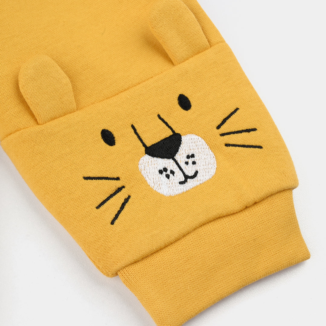 Infant Boys Fleece 2 Piece Suit (Lion) - Yellow