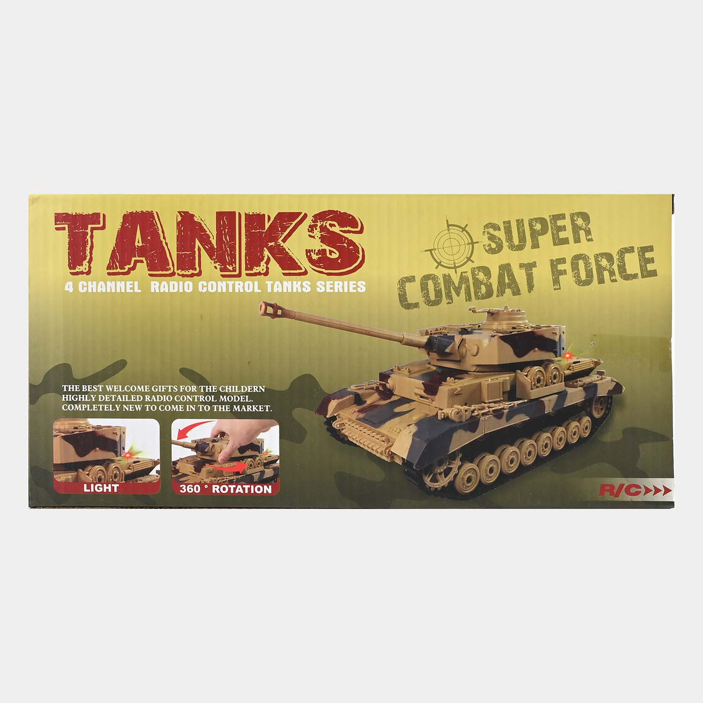 Remote Control Military Tank For Kids