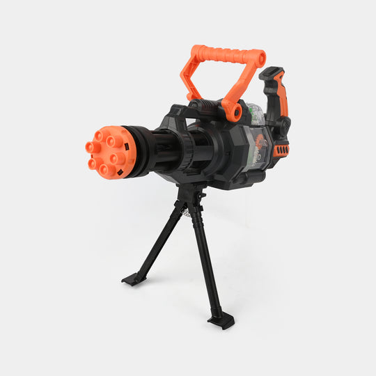Rotating Barrel Gatling-Style Toy Blaster With Lights & Sounds