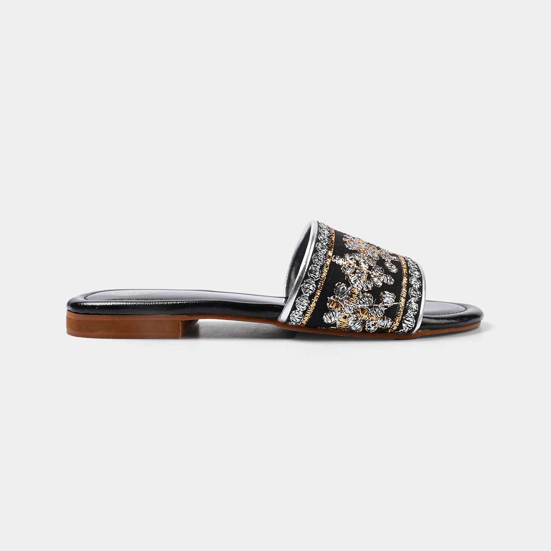 Girls Slipper TA-005-BLACK