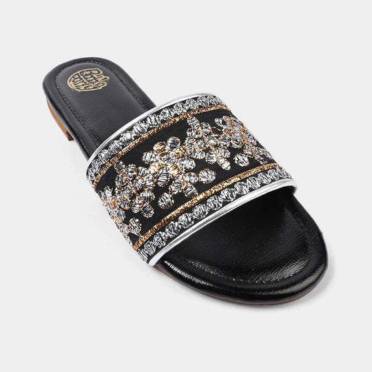 Girls Slipper TA-005-BLACK