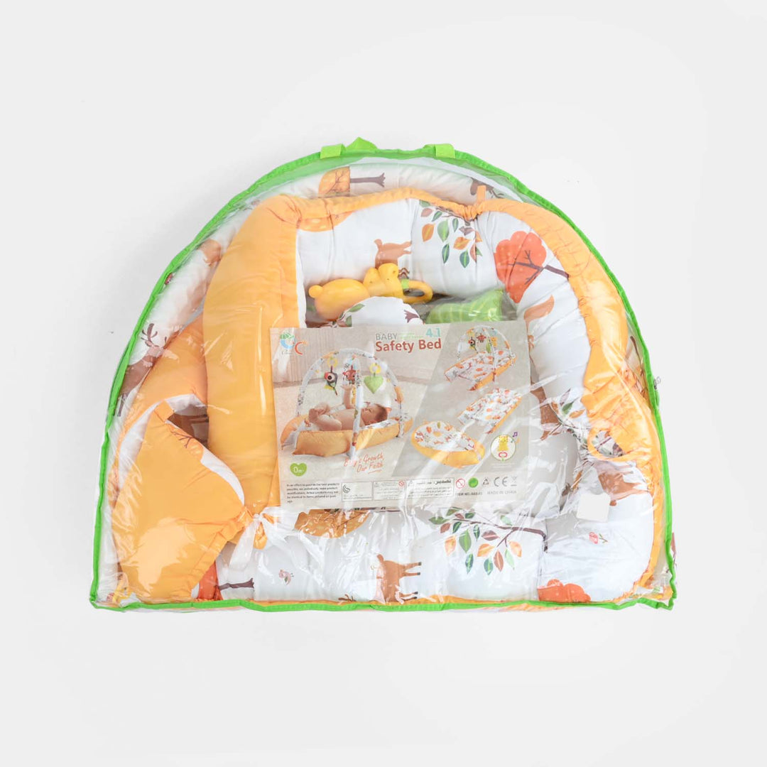 4-in-1 Baby Safety Bed &amp; Activity Play Gym Set