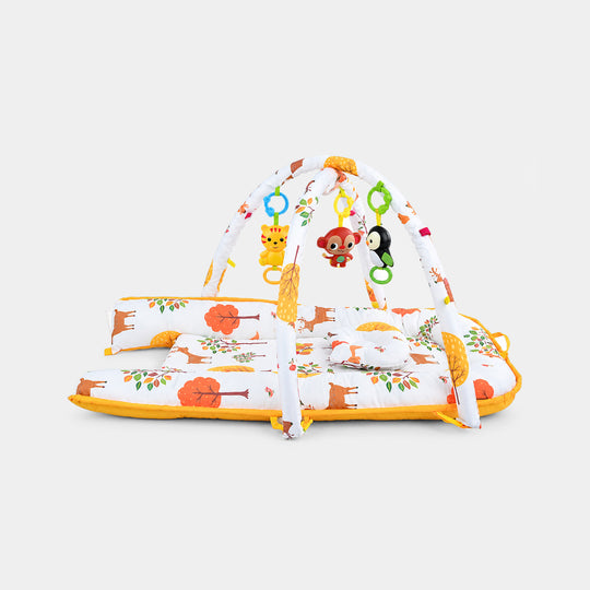 4-in-1 Baby Safety Bed &amp; Activity Play Gym Set