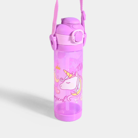 Kids Straw Water Bottle with Strap