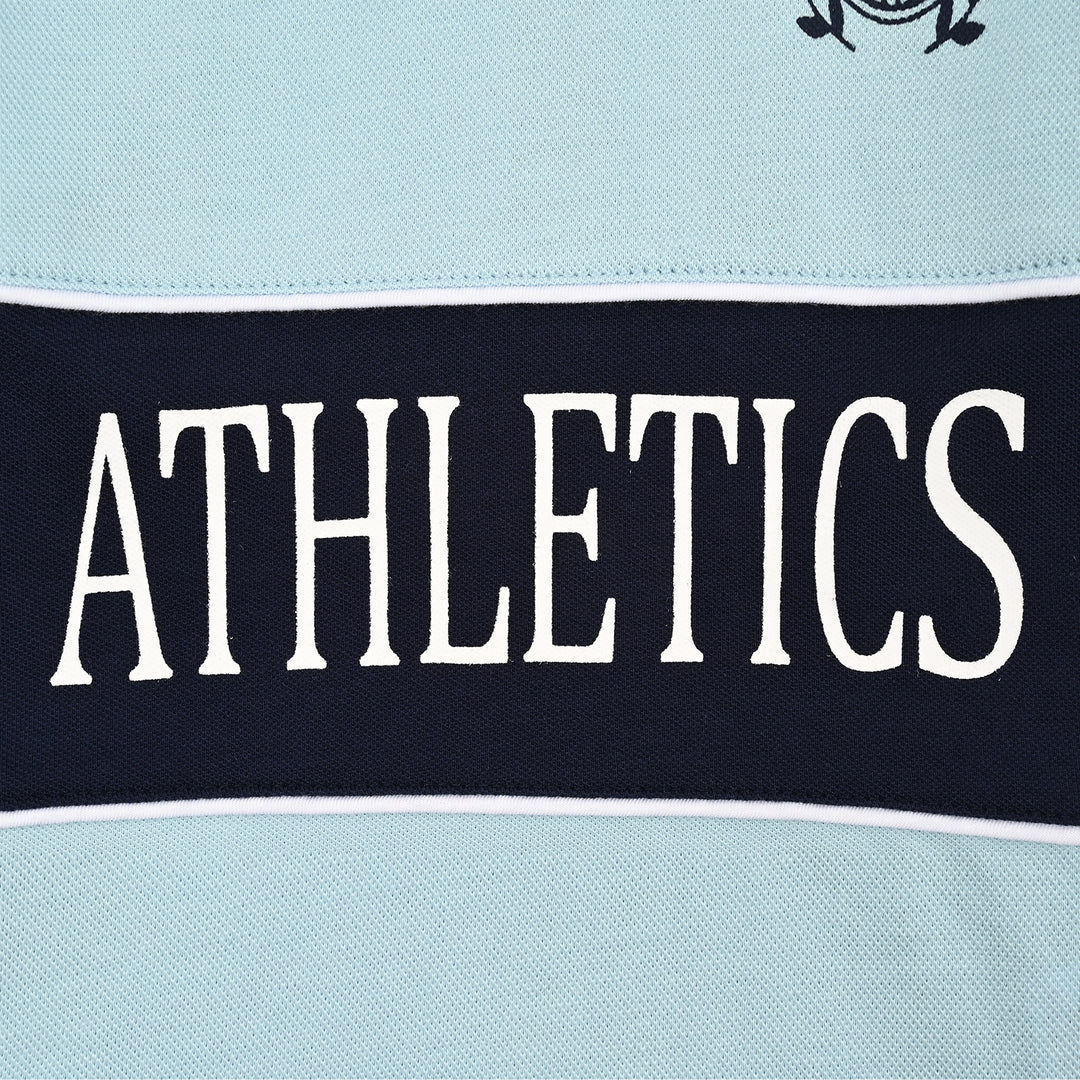 Boys Cotton PK Polo Athletics-Blue