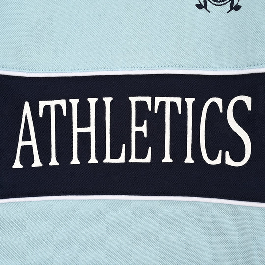 Boys Cotton PK Polo Athletics-Blue