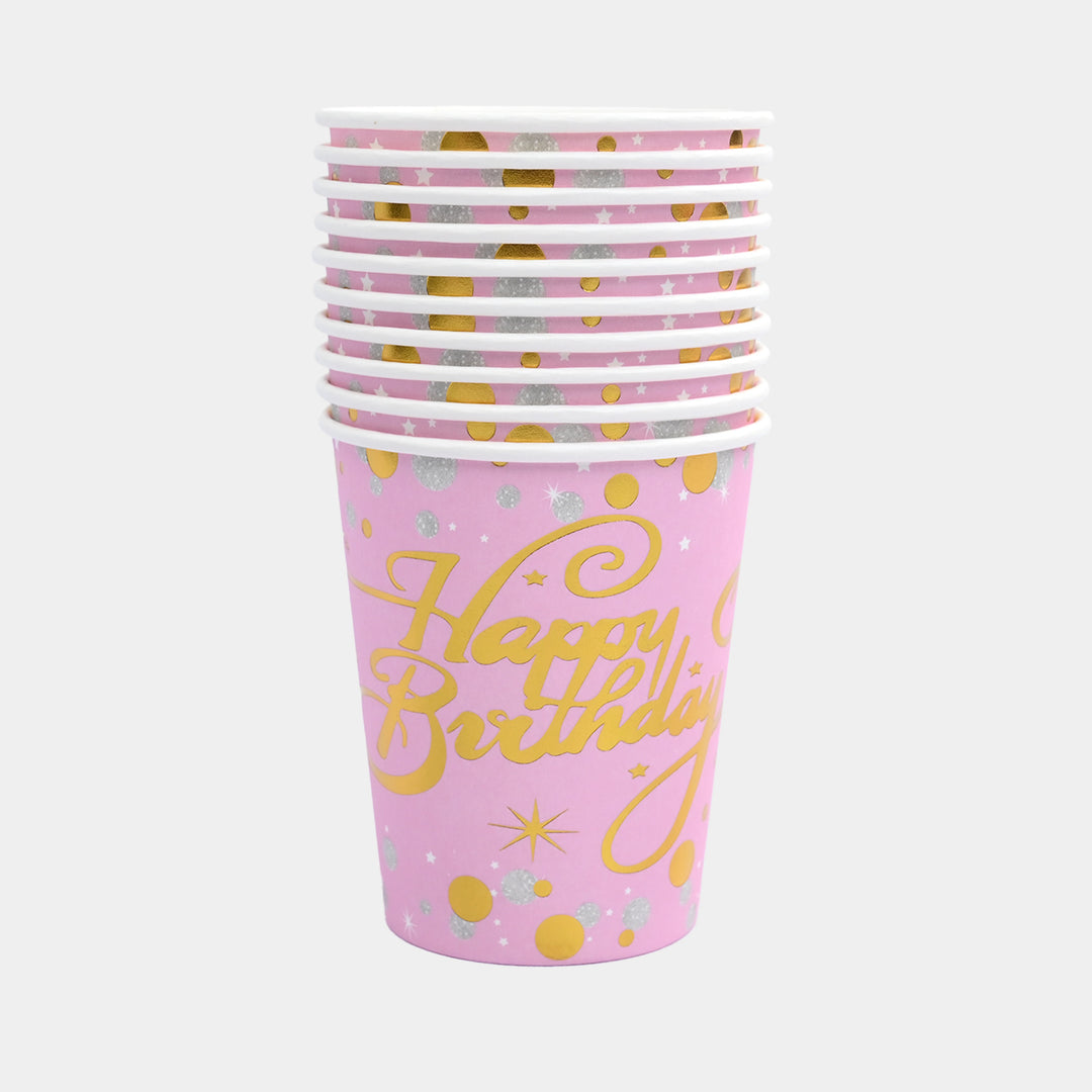 Disposable Party Paper Cups Pack (10 Pieces)