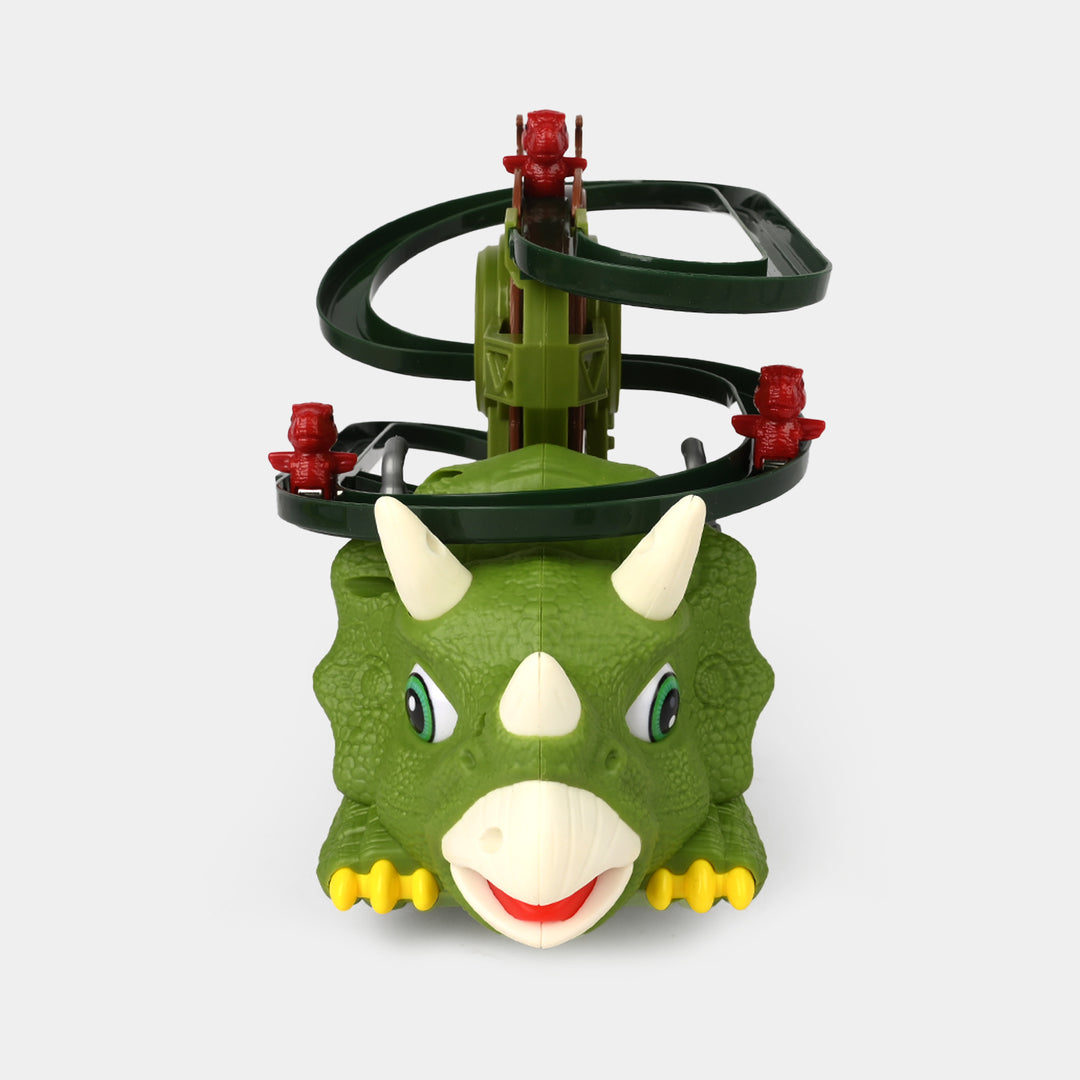 Dinosaur Track Triceratops 2-in-1 Toy Set