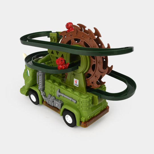 Dinosaur Track Triceratops 2-in-1 Toy Set