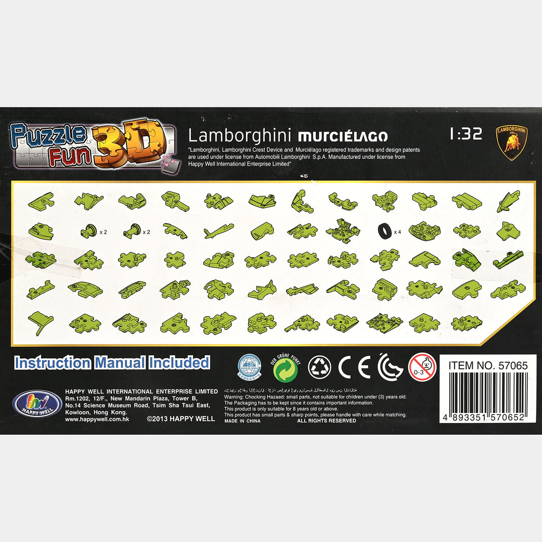 1:32 3D Crystal Jigsaw Puzzle Set