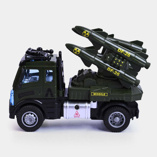 Pull Back & Go Military Vehicle Toy For Kids