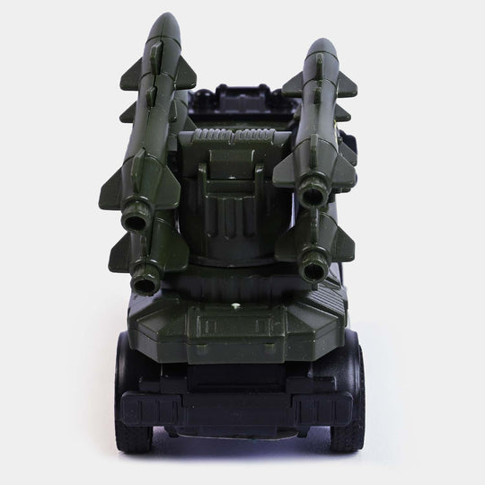 Pull Back & Go Military Vehicle Toy For Kids