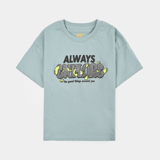 Boys Cotton Jersey T-Shirt Always Explore