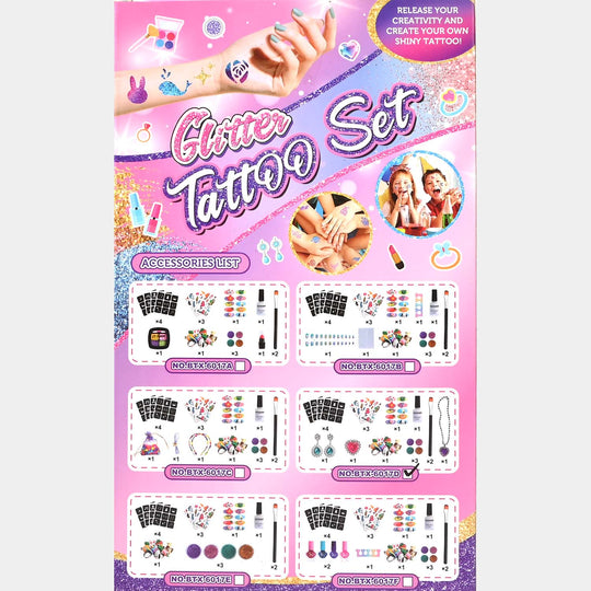 Tattoo Stickers & Beauty Set For Girls