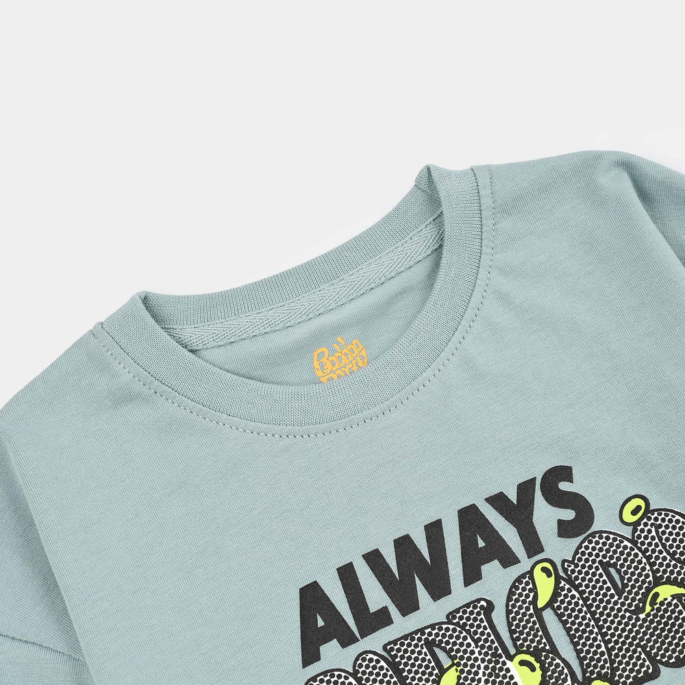 Boys Cotton Jersey T-Shirt Always Explore