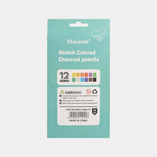 Sketch Colored Charcoal Pencils | 12PCs