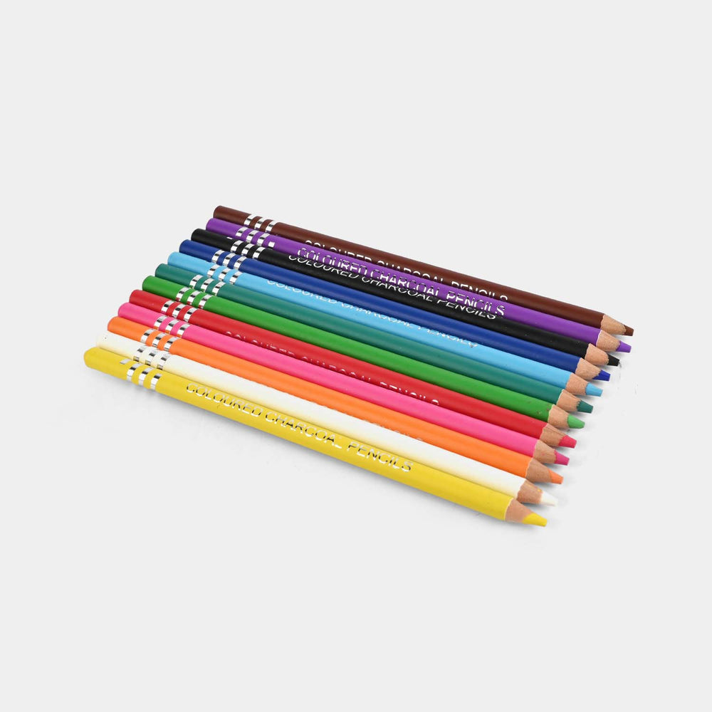 Sketch Colored Charcoal Pencils | 12PCs
