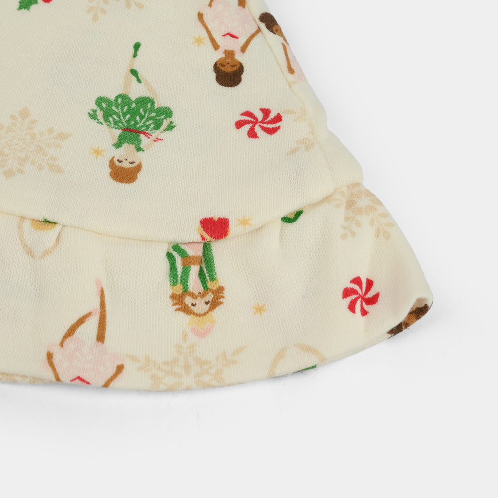 2-Piece Soft Cotton Baby Cap/Hat | 0M+