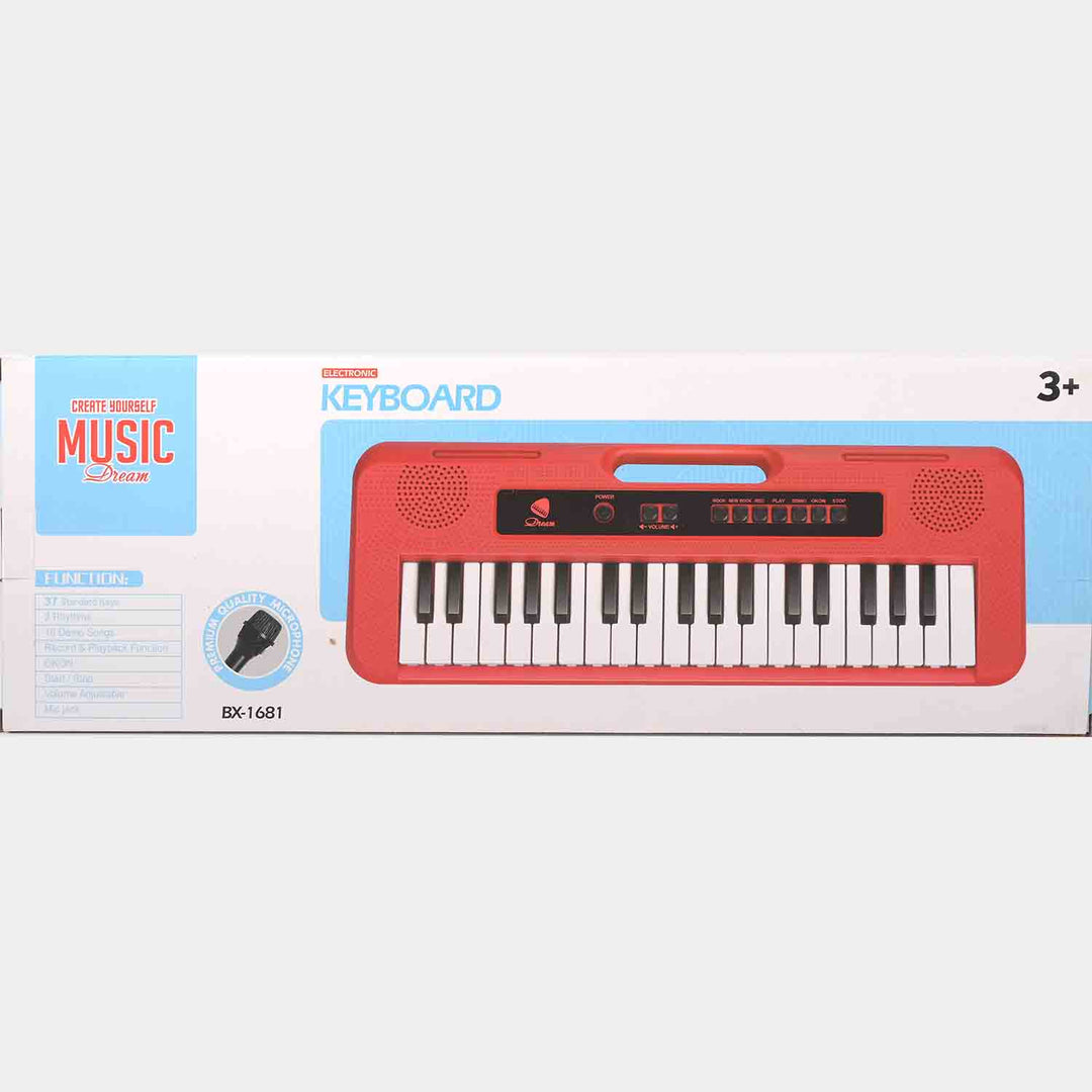 Electronic Keyboard with Microphone | 37-Key Multi-Function Piano for Kids