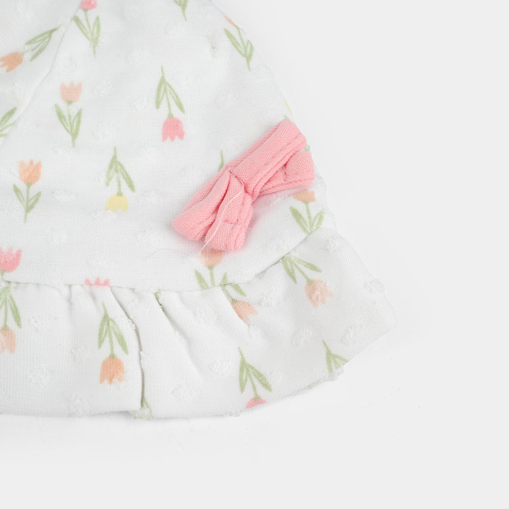 2-Piece Soft Cotton Baby Cap/Hat | 0M+