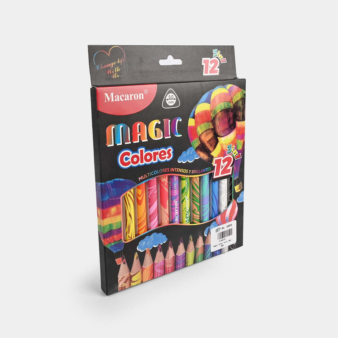 Magic Color Pencils 3in1 | 12PCs