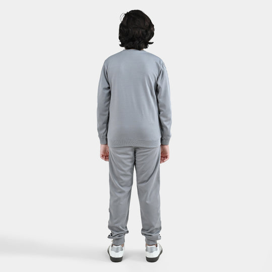 Boys Thermal 2Pcs Suit Hot Wheels-GREY
