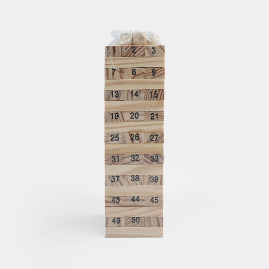 54-Piece Wooden Stacking Game Set