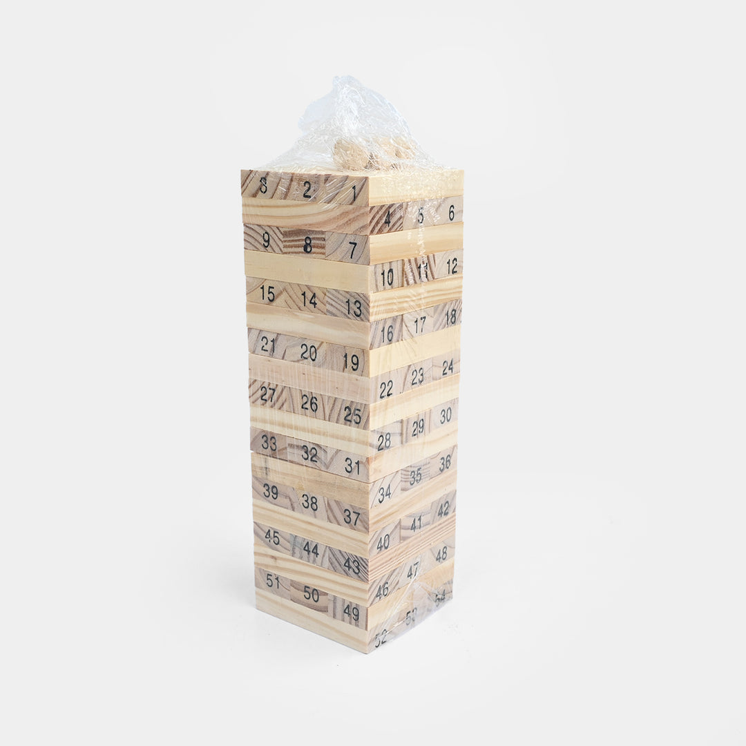 54-Piece Wooden Stacking Tower Game