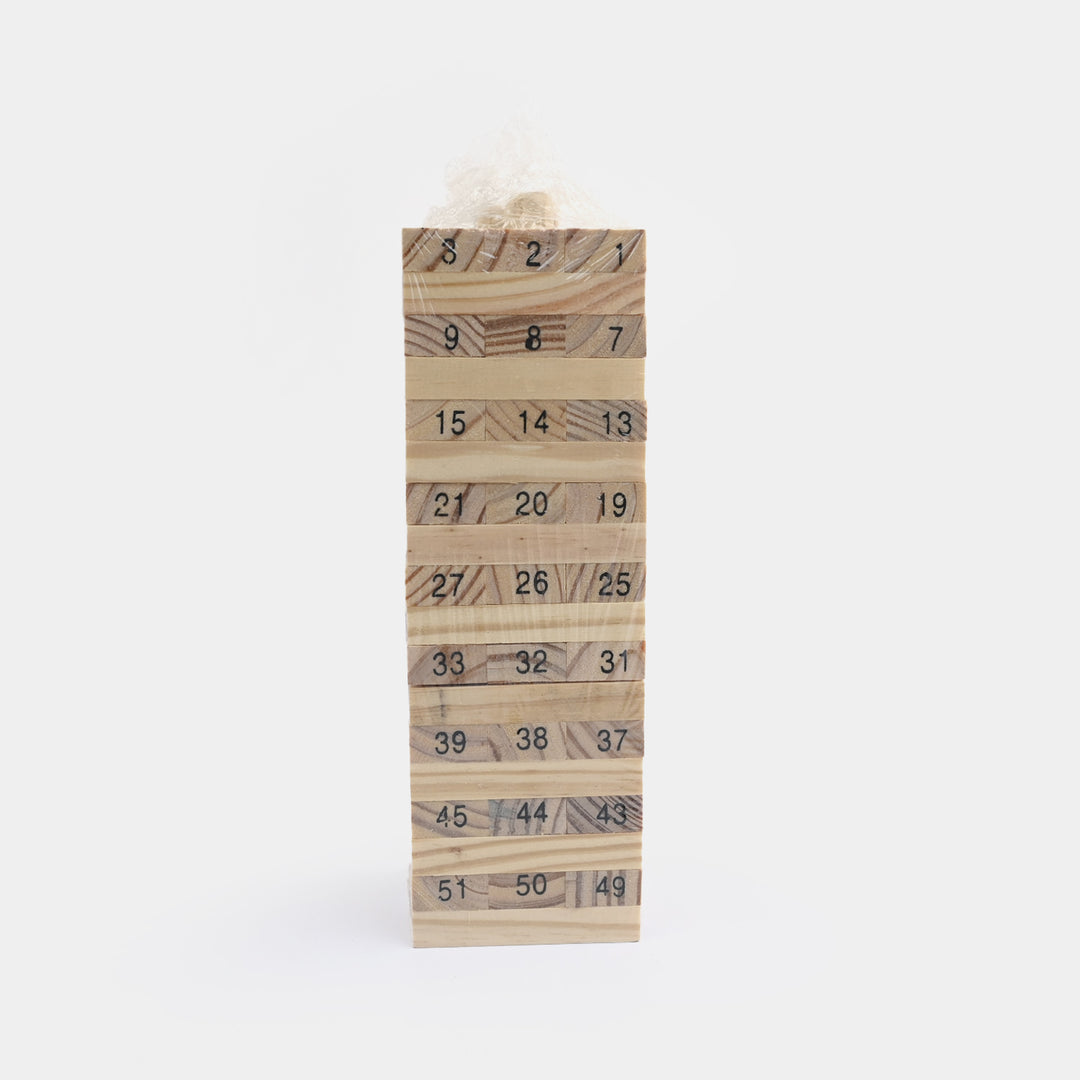 54-Piece Wooden Stacking Tower Game