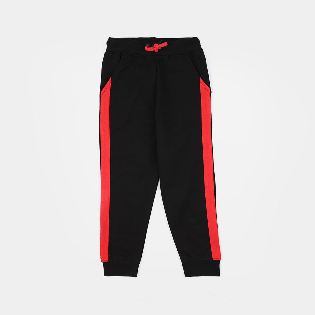 Boys Jersey/Terry 2 Piece Suit Team Force-Back/Red