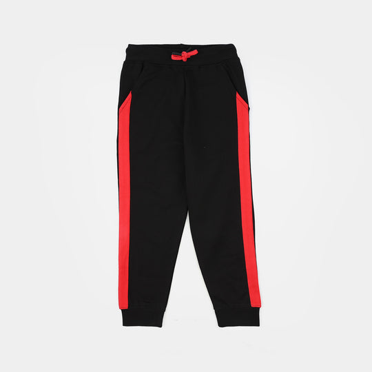 Boys Jersey/Terry 2 Piece Suit Team Force-Back/Red