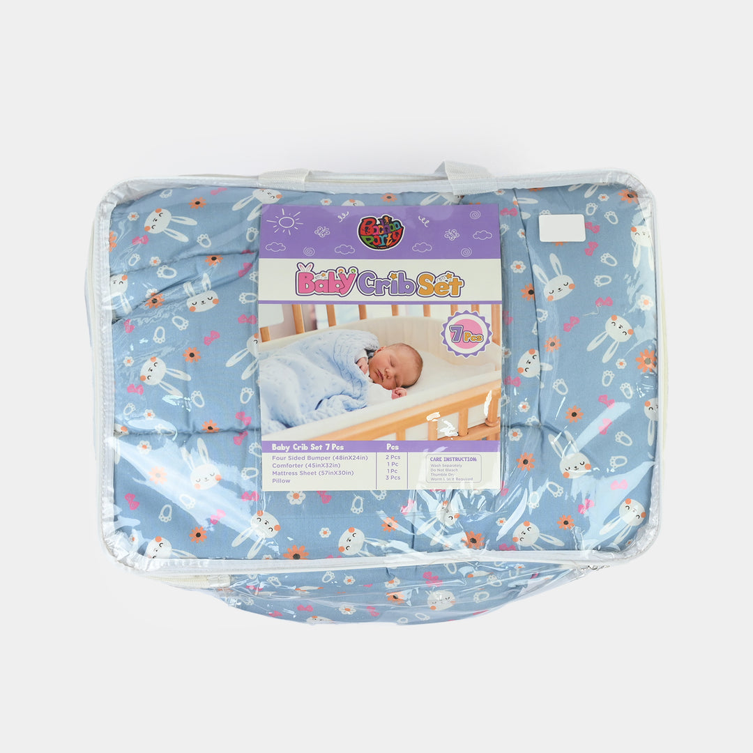 Baby Crib Set Cotton 7PCs