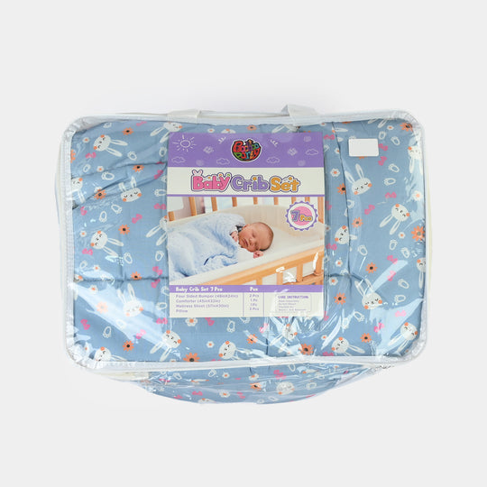 Baby Crib Set Cotton 7PCs