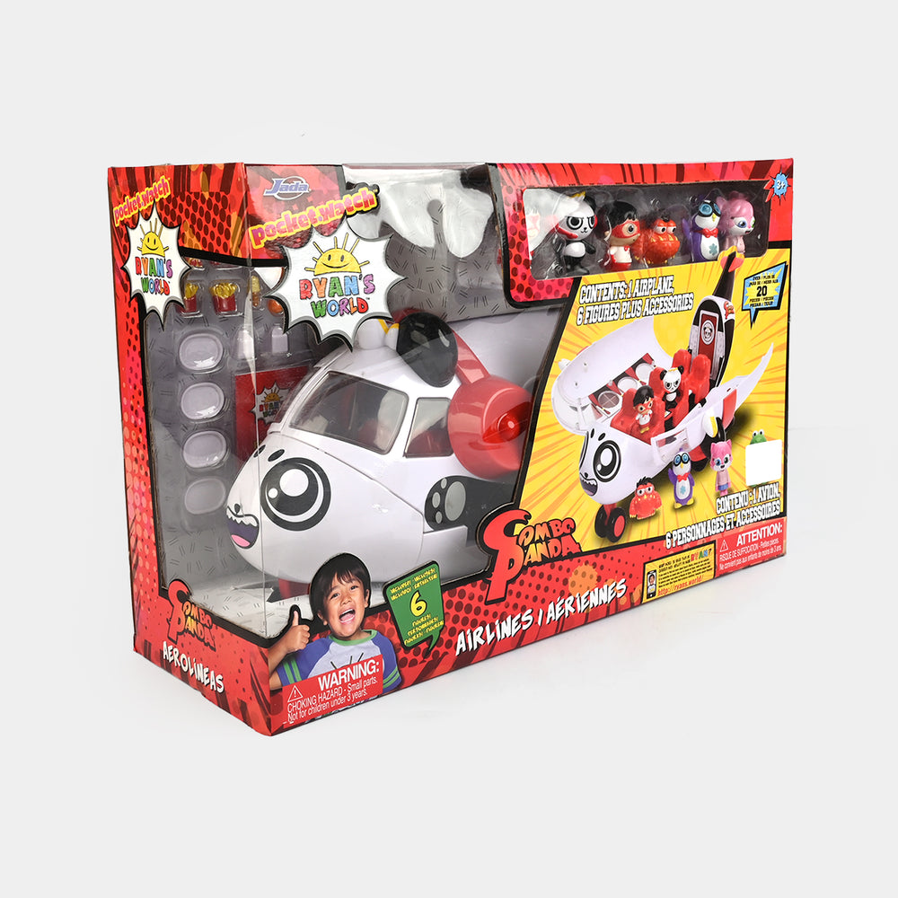 Combo Panda Airlines Airplane Play Set