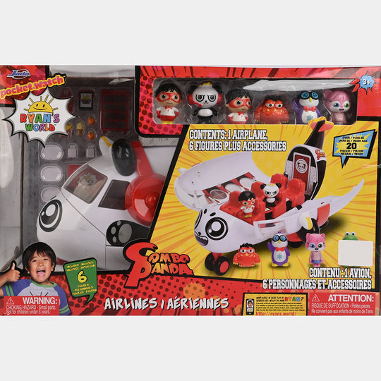 Combo Panda Airlines Airplane Play Set