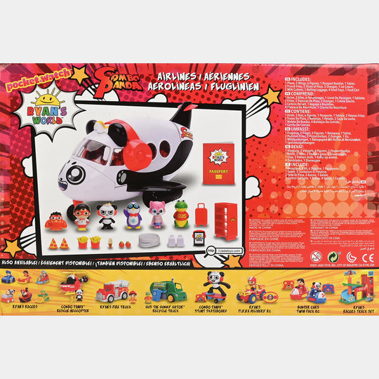Combo Panda Airlines Airplane Play Set